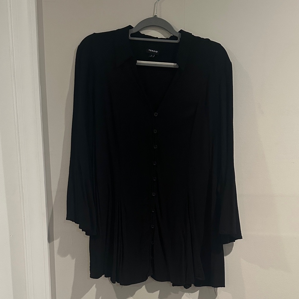 Torrid Black Button-Down Women's Shirt